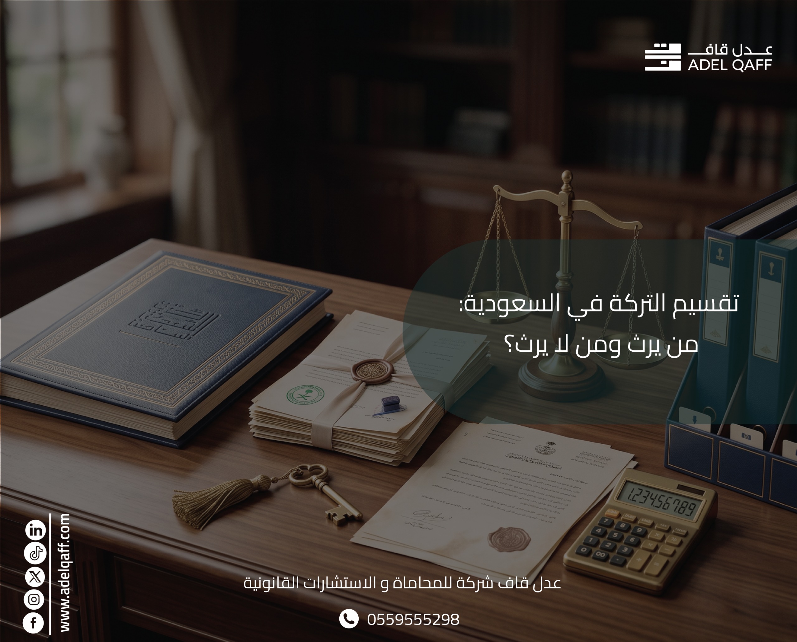 تقسيم التركة في السعودية: من يرث ومن لا يرث؟ | دليل 2026