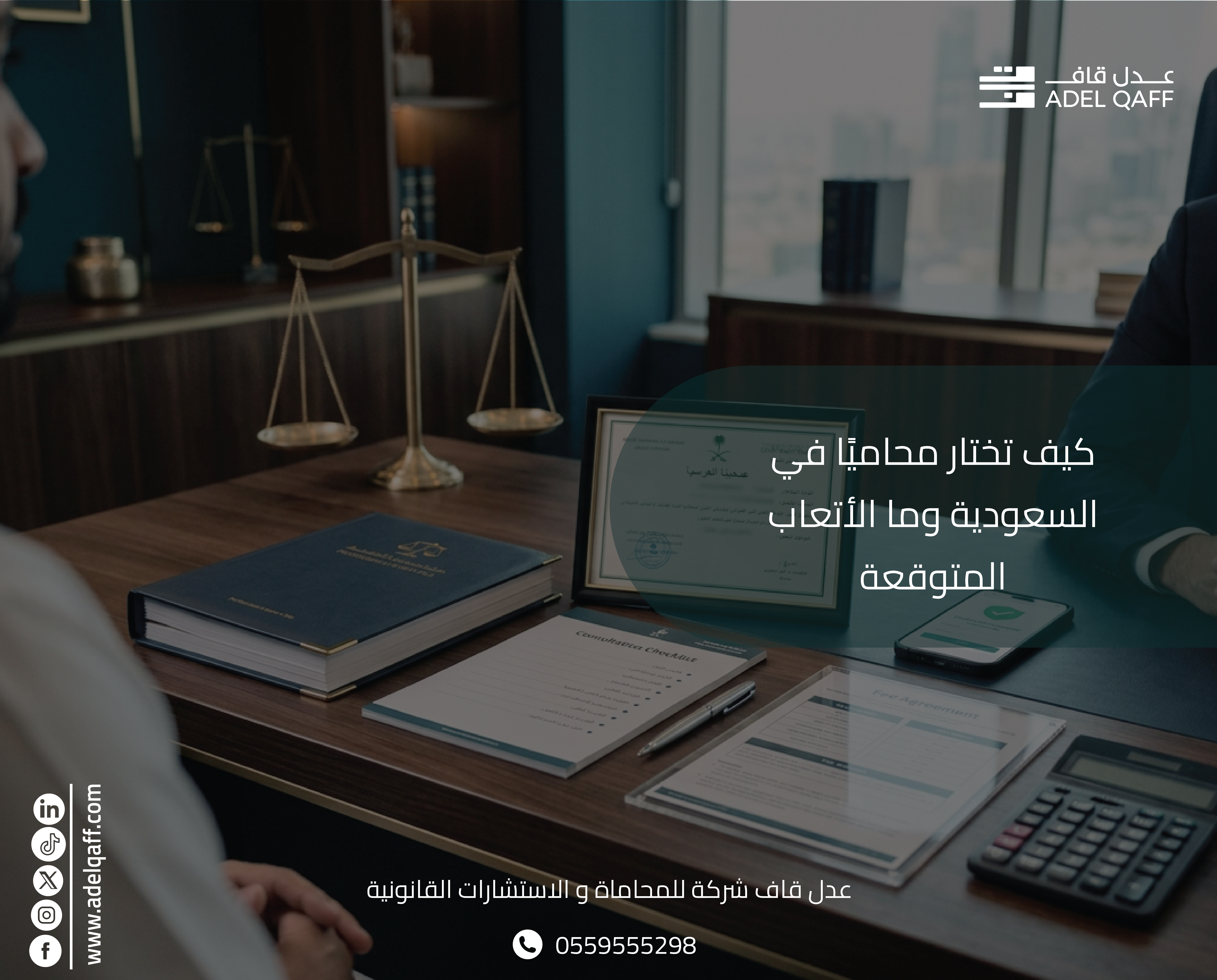 كيف تختار محاميًا في السعودية وما أتعابه المتوقعة؟